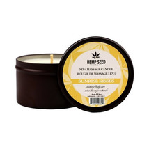 Earthly Body Hemp Seed 3-in-1 Massage Candle Sunrise Kisses 6 oz. - £22.08 GBP