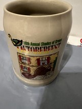 German Oktoberfest Shades of Green Disney World Bitburger Stein Mug 18 oz. .5 L - £8.69 GBP