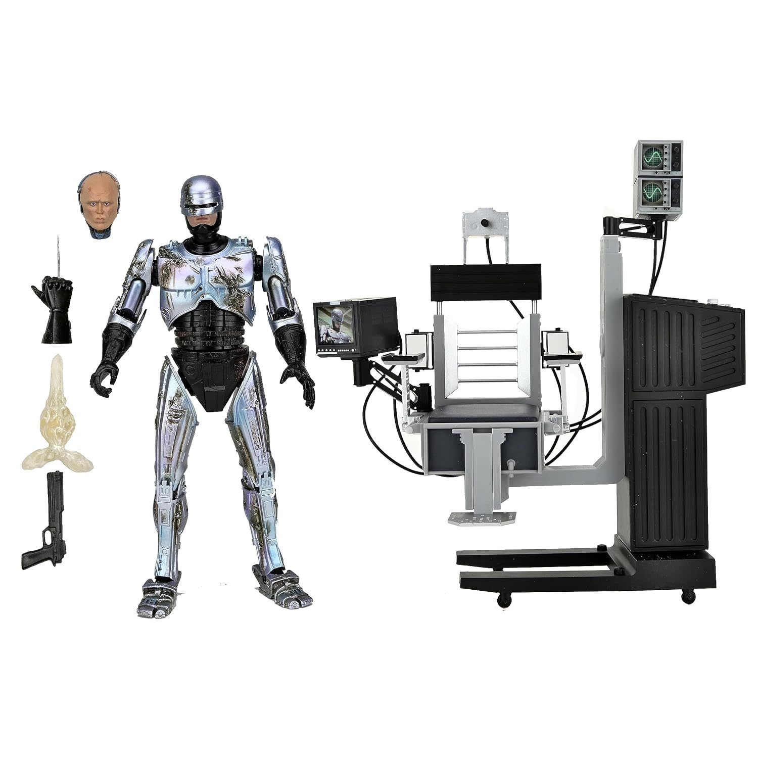 NECA Robocop Battle Damaged Robocop W/Chair Ultimate 7IN AF