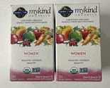 2 Pack - Garden of Life Mykind Organics Women Multivitamin, 30 Ct Ea, Ex... - £26.98 GBP