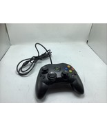 Microsoft Xbox Controller S X08-69873 Black TESTED NO BREAKAWAY CABLE -F... - $17.75