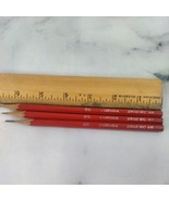 VINTAGE WOOD PENCIL Corona 2805 2H USA red - £7.31 GBP