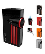Lotus Orion Cigar Lighter Twin Flames Single Action Metal w/ Punch Choose Color - $105.59