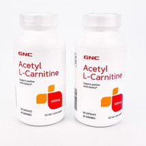 GNC Acetyl L Carnitine Positive Mood Balance 500mg 60ct Lot of 2 BB05/24 - £18.46 GBP