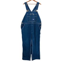 Big Smith Bib Denim Overalls Mens 38x30 Work Farm Trucker Blue Utility Barn - $44.54