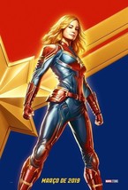 Captain Marvel Movie Poster Brie Larson CCXP Art Print 14x21&quot; 24x36&quot; 27x40&quot; - £9.32 GBP