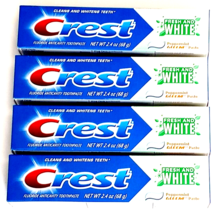 6 X CREST Fresh and White PEPPERMINT GLEEM Toothpaste 2.4 oz  EXP2025 - £26.10 GBP