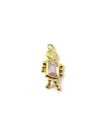 14k Yellow Gold Baby Boy June Birthstone Flexible Charm - £73.98 GBP