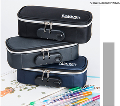 Simple Large-capacity And High-looking Waterproof Password Lock Pen Box - $13.00