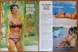 Maria Grazia Spina 2 Page 1973 Article Sexy Photos Clippings Italian Actress - £4.25 GBP