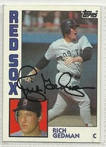 Rich Gedman Signed autographed Card 1984 Topps - £7.72 GBP