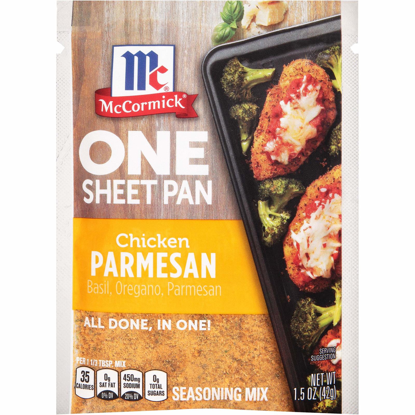 McCormick ONE Sheet Pan Chicken Parmesan Seasoning Mix, 1.5 oz 12 Count(Pack of  - $5.93 - $34.60