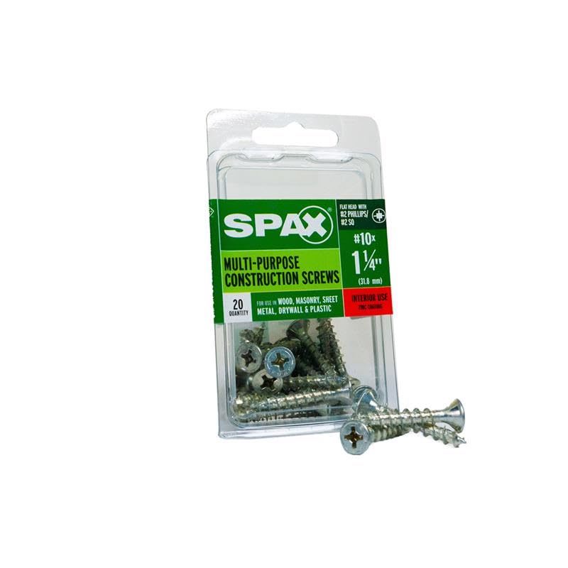 SCRW SPAX FH10X1.25ZNB20 - $18.23