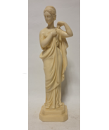 Vintage SIGNED A. Santini Alabaster Statue 10” Tall - $89.09