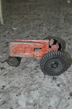 Vintage Orange Hubley Jr H Diecast Metal Kiddie Toy Made in USA Farm Tra... - $19.99