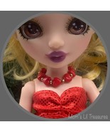 Red Heart Glass Bead Doll Necklace • 10-12 Inch Fashion Doll Jewelry - £4.61 GBP