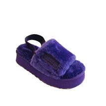 UGG Disco Slide Sheepskin Platform Slippers Womens Size 6 Violet Night 1112258 - £62.67 GBP