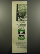 1951 Quaker State Motor Oil Ad - On the highways of Washington - £14.78 GBP