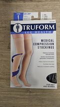 Truform Leg Compression Stocking 20-30mmHg Firm Black Size Large NEW - $19.80