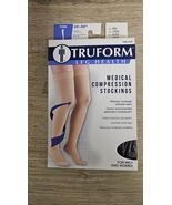 Truform Leg Compression Stocking 20-30mmHg Firm Black Size Large NEW - $19.80