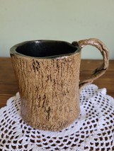 tree trunk mug art pottery  great texture - £18.68 GBP