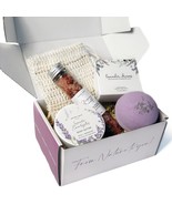 Natural Amor Lavender Handmade Gift Set 5 pcs Bath Body Gift Box for Wom... - $77.47