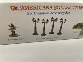 Liberty Falls Americana Collection Pewter Lamp Post Bench Sign AH50 - €12,79 EUR
