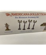 Liberty Falls Americana Collection Pewter Lamp Post Bench Sign AH50 - $271.95 MXN