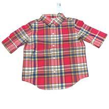 Janie and Jack Plaid Button Down Shirt Size  2T New with tags - $374.14 MXN