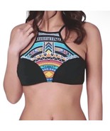 Rip Curl Halter Print Bikini Top X Small Colorful + Solid Black Optional... - £24.20 GBP