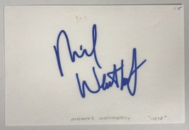 Michael Weatherly Signed Autographed 4x6 Index Card - $15.00