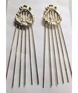 2 Vintage Gold Tone Hair Comb Accessory With Ornate Design Harp? - $14.85