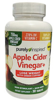 Weight Loss Purely Inspired Apple Cider Vinegar With Green Coffee 30 Tablets-NEW - £3.82 GBP