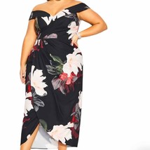 NWT City Chic Pixie Floral Off the Shoulder Dress Size 22 - £93.24 GBP