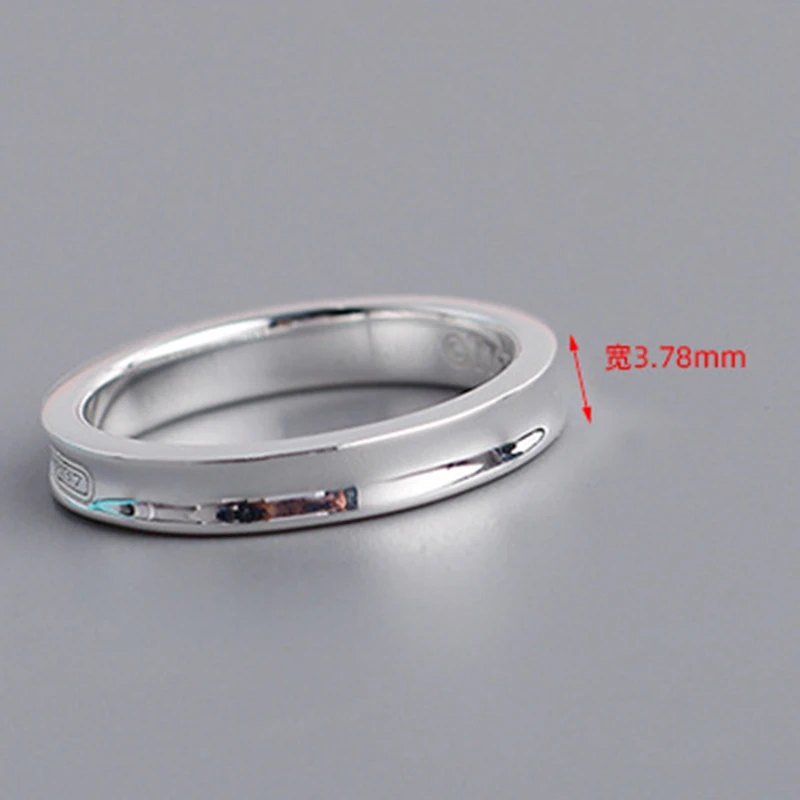 European Design 925 Sterling Silver Couples Wedding Rings Classical Pure Silver  - £45.13 GBP