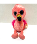 Ty Beanie Boos Plush Gilda Pink Flamingo Stuffed Animal with Tag 9&quot; - $11.61