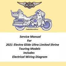 2021 Harley Davidson Ultra Limited Shrine Touring Models Service Manual  - £20.33 GBP