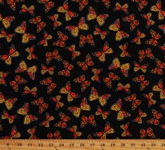 Cotton Butterflies Butterfly Insects Bugs Monarch Fabric Print by Yard D488.44 - £9.68 GBP