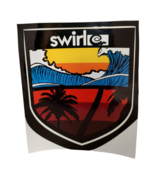 SWIRL SURF WAVE BEACH SURFING STICKER SURFER LIFE STYLE LOT OF 1 ONE - $3.38 CAD