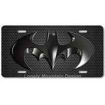 Cool Batman Inspired Art on Gray Grill FLAT Aluminum Novelty License Tag... - £14.11 GBP