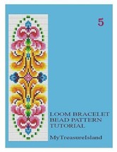 Bead Loom Vintage Motif 5 Multi-Color Bracelet Patterns PDF BP_112 - £4.38 GBP