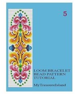 Bead Loom Vintage Motif 5 Multi-Color Bracelet Patterns PDF BP_112 - $102.96 MXN