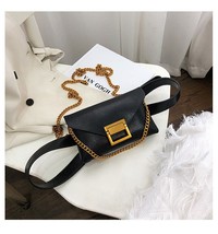 Fashion Women waist bag PU leather Chain Sling bag for Ladies Crossbody bags Mat - £21.59 GBP