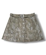 Zara Skirt Size Small 29&quot; Waist A-Line Skirt Belted Snakeskin Print Anim... - £26.47 GBP