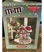 M&amp;M’s Dept 56 Lighted Santa House NIB Hard To Find Christmas Decor Village - $266.00