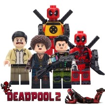 5pcs/set Superhero Marvel Deadpool 2 Movie Domino Cable Peter Minifigures Block - £11.25 GBP
