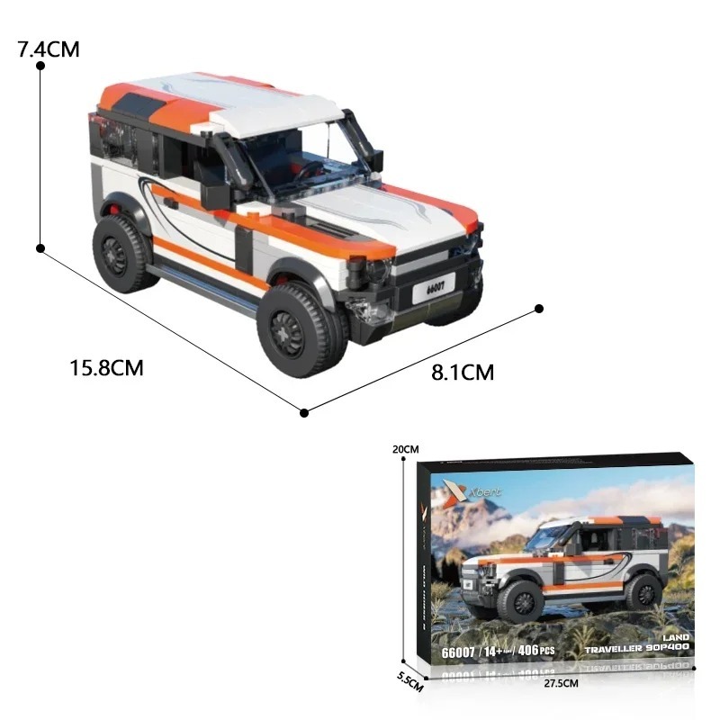 406PCS City Off-Road Vehicle Classic SUV Car Model Bricks Kids Toys Gifts - $31.99