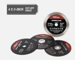 2 pack New Hyper Tough 4-Pack ea 3-Inch Aluminum Cut-Off Discs 43230 - $26.97