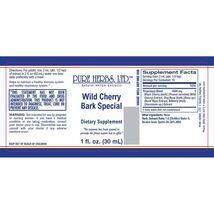 Pure Herbs: Wild Cherry Bark "Special"  - 1 oz. (Natural Herbal Extracts) image 2