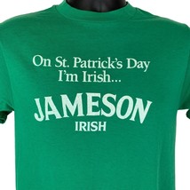 Jameson Irish Whiskey Vintage 80s T Shirt Small St Patricks Day USA Mens Green - £28.68 GBP